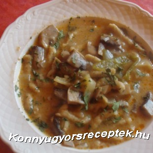 Magyaros gombaleves