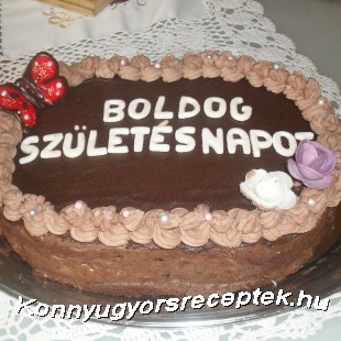 Meggyes csokoládékrémes torta Meggyes csokoládékrémes torta