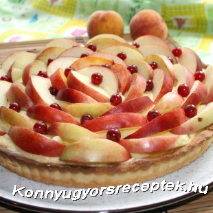 Vaníliakrémes torta (barackos)