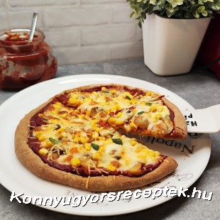 Gluténmentes pizzatészta Picipirostól Gluténmentes pizzatészta Picipirostól