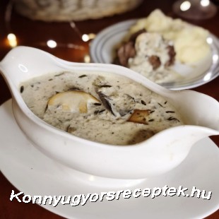 Konyakos gombás gravy Picipirostól