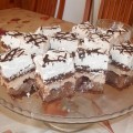 Rumos meggyes csokis kocka