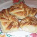 Vajas ( mini) kalács koszorú