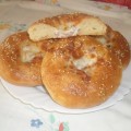 Sajtos-baconos bagel